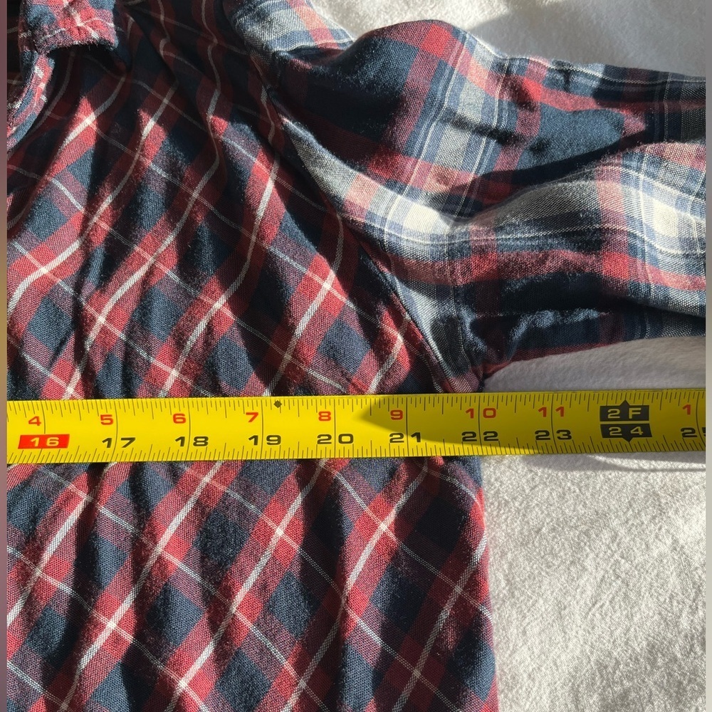 Abercrombie & Fitch Plaid Flannel Shirt, Size S Oversized Lumberjack Grunge Y2K - Picture 7 of 12